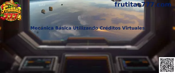 Ejemplo visual educativo de la mecánica básica con créditos virtuales y símbolos frutales en Frutitas 777