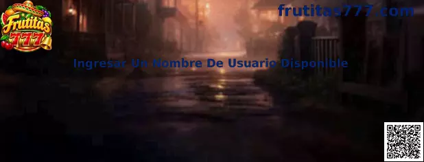 Ingresar un nombre de usuario disponible en la plataforma Frutitas 777